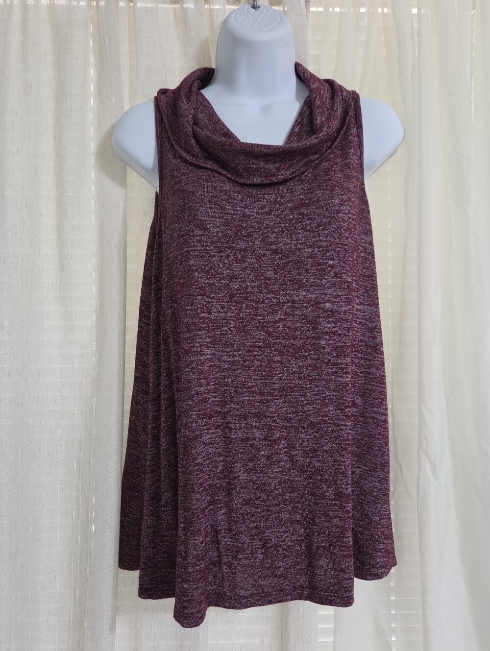 Maurices Heathered Maroon Knit Top